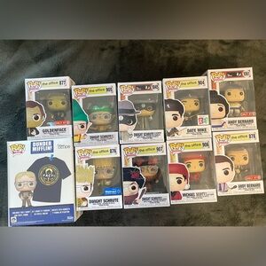 Funko Pop The Office Lot + Tee Set